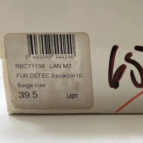 Vintage Dior Leather Fur Brown/Camel 4" High Heels US 9.5 EU 39.5 With Box - Picture 9 of 10